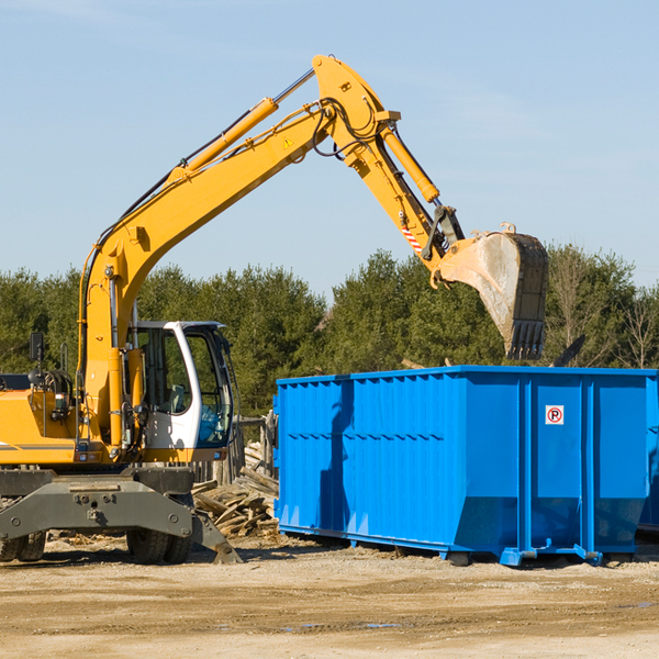 what size residential dumpster rentals are available in Morris